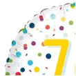 balon foliowy 70 urodziny happy birthday konfetti amscan 16 rnd