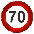 balon foliowy 70 urodziny traffic birthday 18 rnd