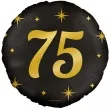 balon foliowy 75 urodziny classy party zloto czarny pd party 18 rnd