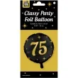 balon foliowy 75 urodziny classy party zloto czarny pd party 18 rnd