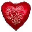 balon foliowy 8 marca czerwony 18 hrt