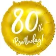 balon foliowy 80 urodziny 80th birthday zloty partydeco 18 rnd