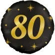 balon foliowy 80 urodziny classy party zloto czarny pd party 18 rnd