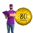 balon foliowy 80 urodziny zloty 18 rnd