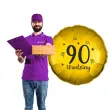 balon foliowy 90 urodziny zloty 18 rnd