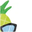 balon foliowy ananas w okularach jix 28 shp