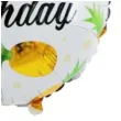 balon foliowy ananasowe happy birthday zolty 18 rnd