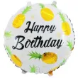 balon foliowy ananasowe happy birthday zolty 18 rnd