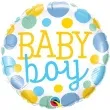 balon foliowy baby boy qualatex 18 rnd