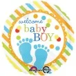 balon foliowy baby feet boy amscan 17 rnd