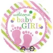 balon foliowy baby feet girl amscan 17 rnd