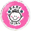 balon foliowy baby girl flexmetal 18 rnd