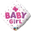 balon foliowy baby girl qualatex 18 sqr