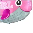 balon foliowy baby girl wieloryb rozowy flexmetal 24 shp