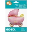 balon foliowy baby girl wozek rozowy 24 shp