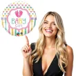 balon foliowy baby shower girl dwustronny qualatex 18 rnd