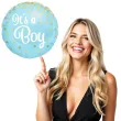 balon foliowy baby shower its a boy blekitny partypal 18 rnd