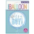 balon foliowy baby shower its a boy blekitny unique 18 rnd