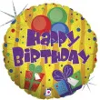 balon foliowy baloniki happy birthday betallic 18 rnd