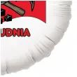 balon foliowy barborka flaga kilof i kask bialy 18 rnd