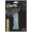 balon foliowy beauty and charm cyfra 1 srebrny holograficzny godan 30 dgt
