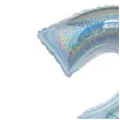 balon foliowy beauty and charm cyfra 2 srebrny holograficzny godan 30 dgt