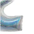 balon foliowy beauty and charm cyfra 2 srebrny holograficzny godan 30 dgt