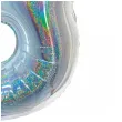 balon foliowy beauty and charm cyfra 3 srebrny holograficzny godan 30 dgt