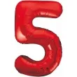 balon foliowy beauty and charm cyfra 5 czerwony godan 33 dgt