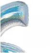 balon foliowy beauty and charm cyfra 6 srebrny holograficzny godan 30 dgt