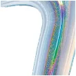 balon foliowy beauty and charm cyfra 7 srebrny holograficzny godan 30 dgt