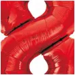 balon foliowy beauty and charm cyfra 8 czerwony godan 33 dgt