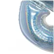 balon foliowy beauty and charm cyfra 8 srebrny holograficzny godan 30 dgt