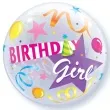 balon foliowy birthday girl qualatex bubbles 22 orb