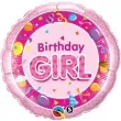 balon foliowy birthday girl rozowy qualatex 18 rnd