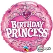 balon foliowy birthday princess rozowy qualatex 18 rnd