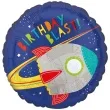 balon foliowy blast off birthday amscan 18 rnd