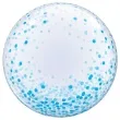 balon foliowy blekitne grochy qualatex bubbles 24 orb