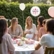 balon foliowy bodo girl baby girl dekoracja na baby shower dziewczynki bialy 18 rnd