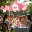 balon foliowy bodo girl dziewczynka dekoracja na baby shower gender reveal bialy 18 rnd