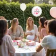 balon foliowy bodo girl dziewczynka dekoracja na baby shower gender reveal bialy 18 rnd