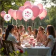 balon foliowy bodo girl its a girl dekoracja na baby shower gender reveal bialy 18 rnd