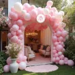 balon foliowy bodo girl its a girl dekoracja na baby shower gender reveal bialy 18 rnd