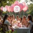 balon foliowy bodo girl kochana dziewczynka dekoracja na baby shower bialy 18 rnd