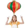 balon foliowy bombka spiczasta czerwono zielony partydeco 19 shp