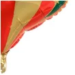 balon foliowy bombka spiczasta czerwono zielony partydeco 19 shp