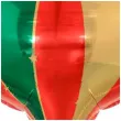 balon foliowy bombka spiczasta czerwono zielony partydeco 19 shp