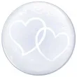 balon foliowy bubble serca qualatex 24 orb