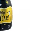 balon foliowy butelka szampana happy new year sylwester czarno zloty jix 38 shp