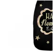 balon foliowy butelka szampana happy new year sylwester z brokatem rose gold jix 38 shp